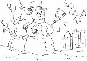 Printable Snowman Coloring Pages   29255