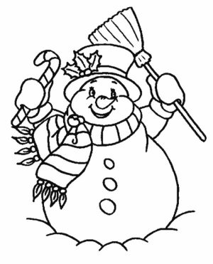 Printable Snowman Coloring Pages Online   59307