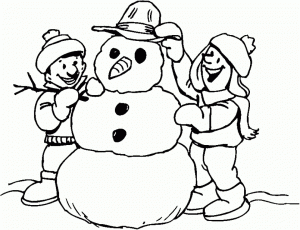 Printable Snowman Coloring Pages Online   64038