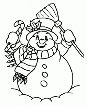 Printable Snowman Coloring Pages Online   91060