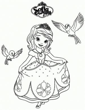 Sofia the First Coloring Pages