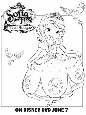 Printable Sofia the First Princess Coloring Pages for Girls   13216