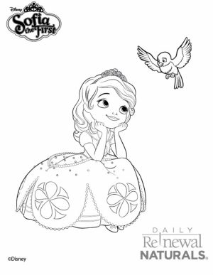Printable Sofia the First Princess Coloring Pages for Girls   16739