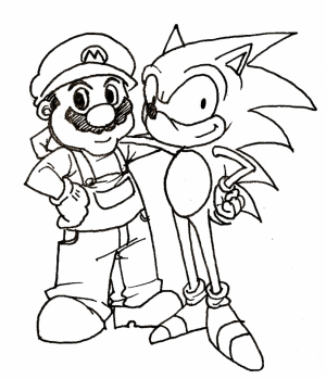 Printable Sonic Coloring Pages   662626