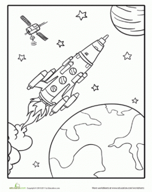Printable Space Coloring Pages Online   4auxs