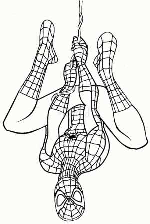Printable Spiderman Coloring Pages   237385