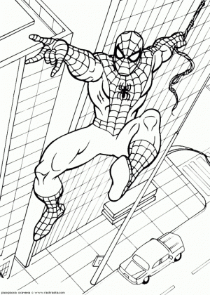 Printable Spiderman Coloring Pages Online   686814