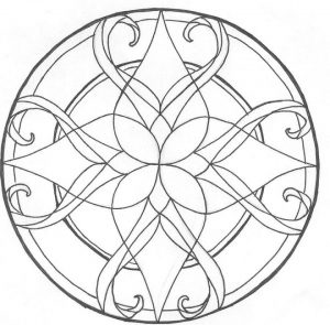 Printable Stained Glass Coloring Pages   78757