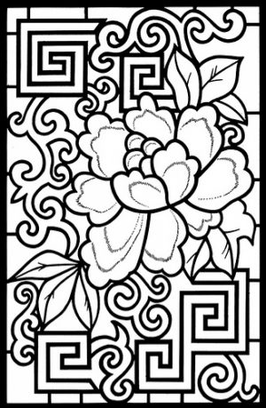 Printable Stained Glass Coloring Pages Online   32651