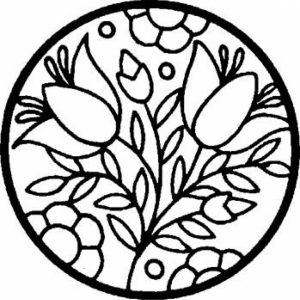 Printable Stained Glass Coloring Pages Online   91296