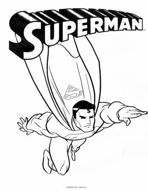 Printable Superman Coloring Pages   14693