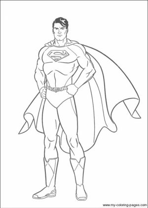Printable Superman Coloring Pages   49809
