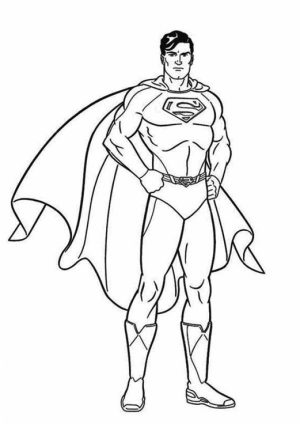 Printable Superman Coloring Pages Online   28878