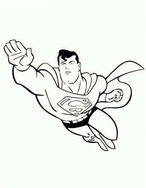 Printable Superman Coloring Pages Online   72654