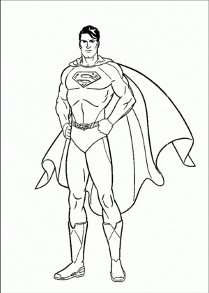 Printable Superman Coloring Pages Online   76698