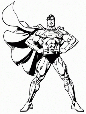 Printable Superman Coloring Pages Online   86937