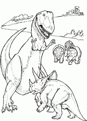 Printable T Rex Coloring Pages Online   51321