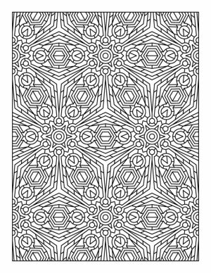 Printable Tessellation Coloring Pages Free   2BR0X
