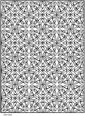 Printable Tessellation Coloring Pages Free   2V58C