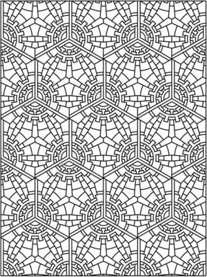 Printable Tessellation Coloring Pages Free   xu230