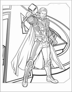 Printable Thor Coloring Pages   41558