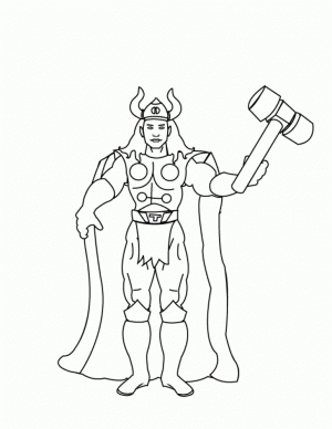 Printable Thor Coloring Pages   63679
