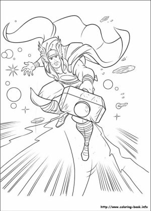 Printable Thor Coloring Pages   73400
