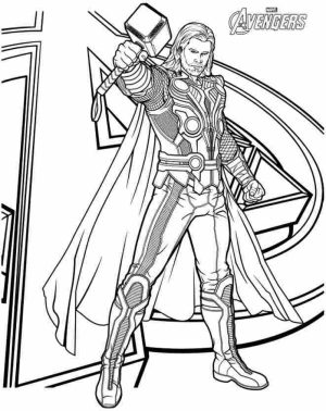 Printable Thor Coloring Pages   87141