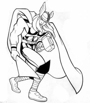 Printable Thor Coloring Pages Online   51321