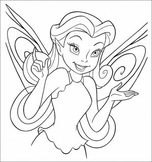 Printable Tinkerbell Coloring Pages   18654