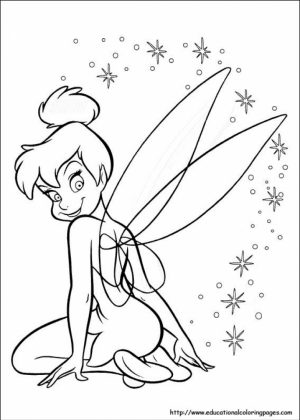 Printable Tinkerbell Coloring Pages   34097