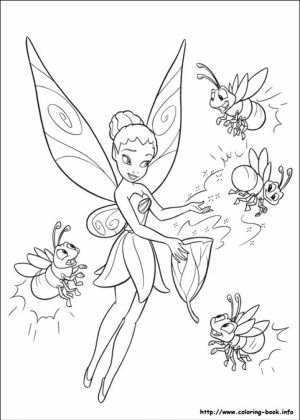Printable Tinkerbell Coloring Pages   4422