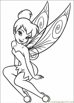 Printable Tinkerbell Coloring Pages Online   63250
