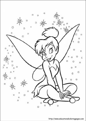Printable Tinkerbell Coloring Pages Online   82116