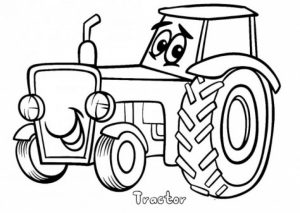 Printable Tractor Coloring Pages   42472