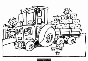 Printable Tractor Coloring Pages   77764