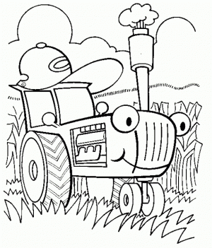 Printable Tractor Coloring Pages Online   46714
