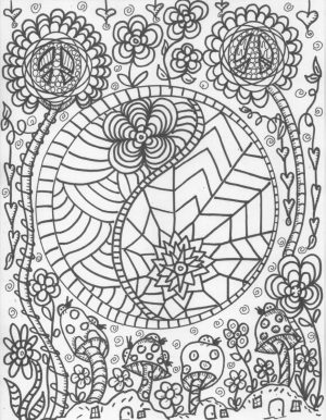 Printable Trippy Coloring Pages for Grown Ups   GT6V6