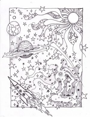 Printable Trippy Coloring Pages for Grown Ups   TS6S6