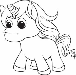 Printable Unicorn Coloring Pages   63679