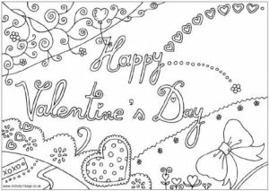 Printable Valentines Coloring Pages Online   52165