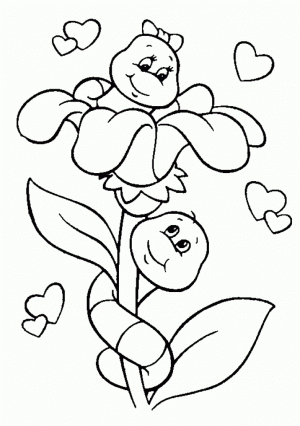 Printable Valentines Coloring Pages Online   67357