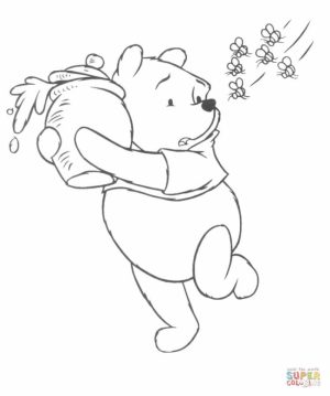 Printable Winny the Pooh Coloring Pages for Preschoolers   48175