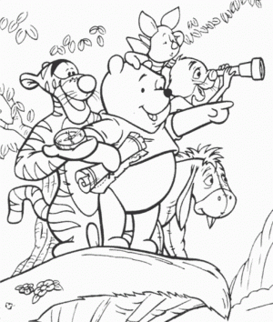 Printable Winny the Pooh Coloring Pages for Preschoolers   57815