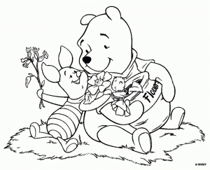 Printable Winny the Pooh Coloring Pages for Preschoolers   89456