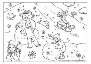 Printable Winter Coloring Pages   237387
