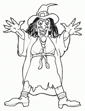 Printable Witch Coloring Pages for Kids   BKj66