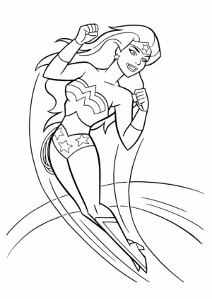 Printable Wonder Woman Coloring Pages Online   4auxs
