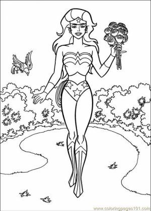 Printable Wonder Woman Coloring Pages Online   gvjp9