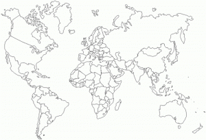Printable World Map Coloring Pages for Kids   5prtr